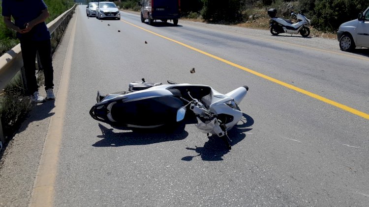 Motosiklet Sürücüsü Ağır Yaralandı