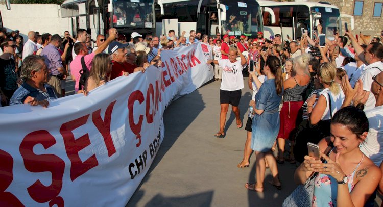 Bodrum'dan 1500 Seçmen Otobüslerle Yola Çıktı