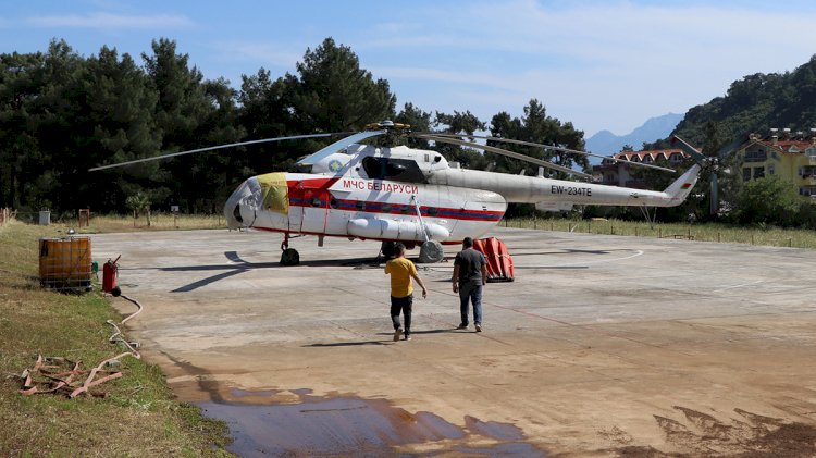İlk Yangın Helikopteri Göreve Başladı