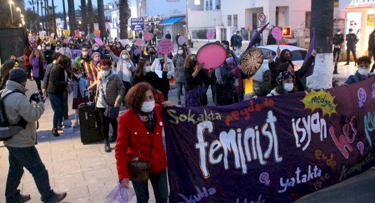 Bodrum’da Feminist Gece Yürüyüşü