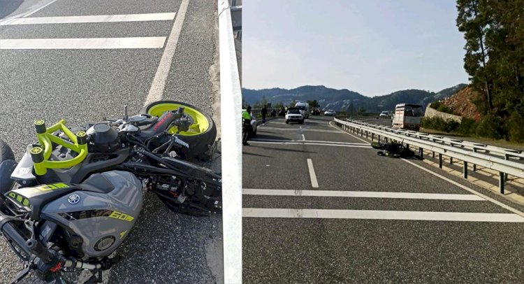 Motosiklet Bariyerlere Çarptı: 2 Ölü