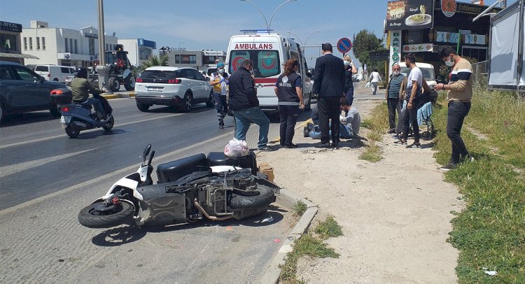Motosiklet Sürücüsü Yaralandı
