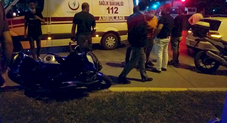 Motosiklet Sürücüsü Genç Yaralandı