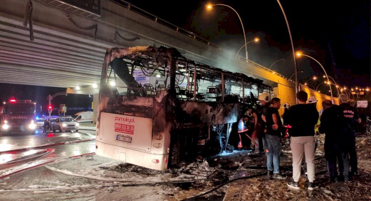 Bodrum Otobüsü Ankara’da Yandı!