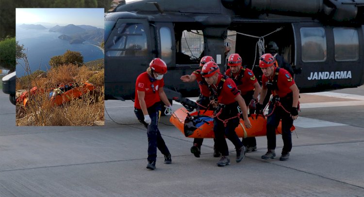 Yamaç Paraşütçüsü Helikopterle Kurtarıldı