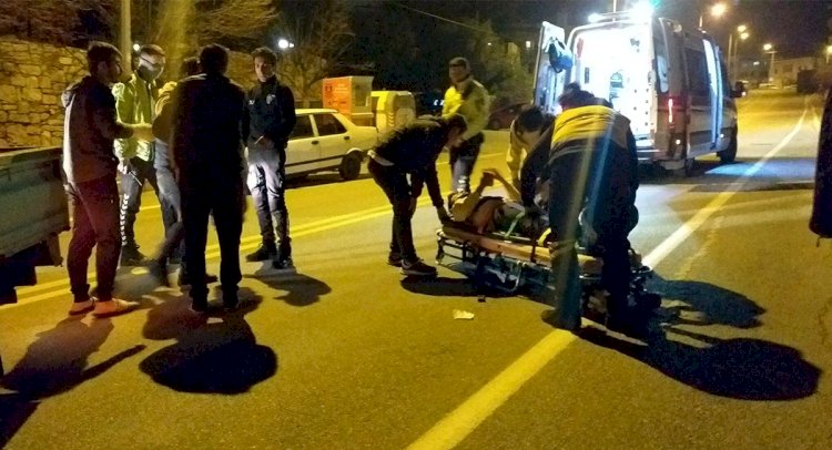 Motosikletli Genç Yaralandı