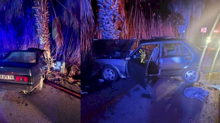 Ağaca Çarpan Otomobildeki 1 Kişi Öldü