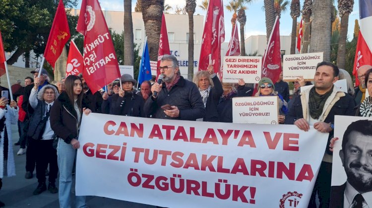 Bodrum’da Can Atalay Protestosu