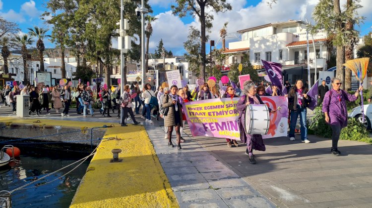 Bodrum’da Feminist Yürüyüş Yapıldı
