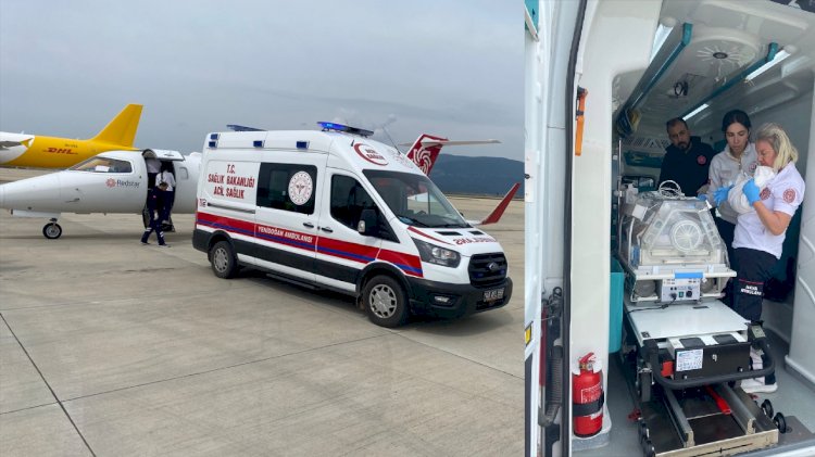 Ambulans Uçak 2 Günlük Bebek İçin Havalandı