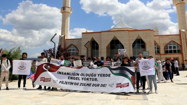 Ak Partili Üniversitelilerden Gazze Protestosu